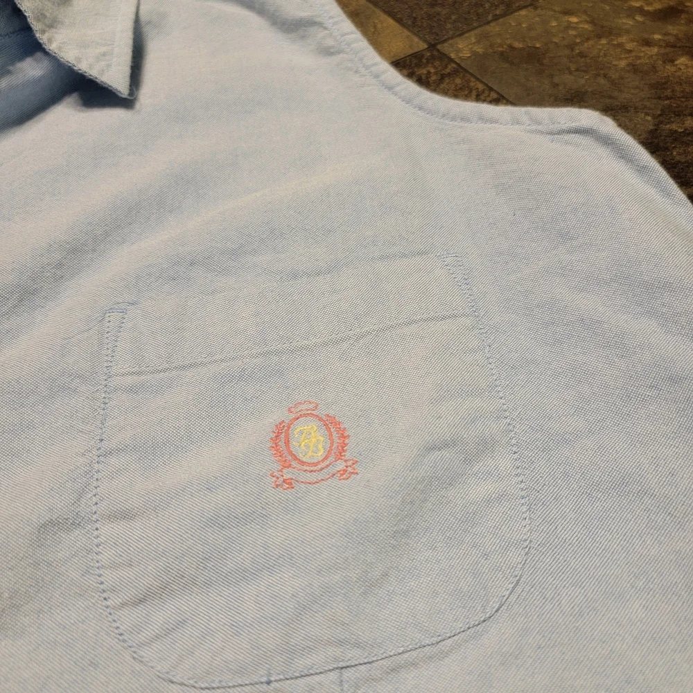 Vtg Y2K 90's Bugle Boy‎ For Her Sleeveless Button-Up Oxford Top Size M Y2K